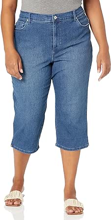 Gloria Vanderbilt Women's Plus Size Amanda Capri Jean, FRISCO-RIVETS, 20