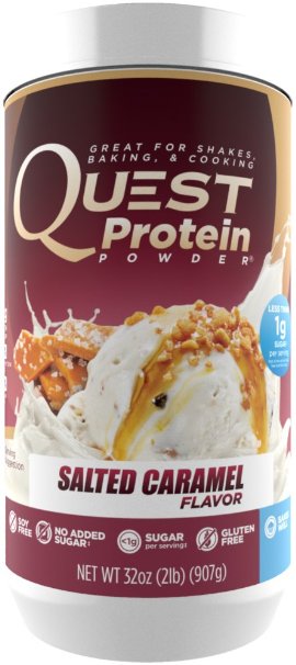 Quest Nutrition Protein Powder, Salted Caramel, 22g Protein, Soy Free, 2lb Tub