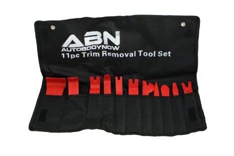 ABN Premium Auto Trim Removal Tool Kit - 11 Piece Pry Bar Set  Fastener Remover No Scratch Trim Removal Set