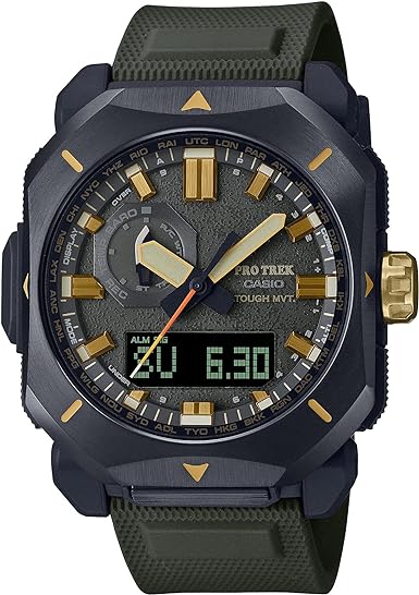 Casio Men's Analogue-Digital Quartz Watch with Plastic Strap PRW-6900Y-3ER