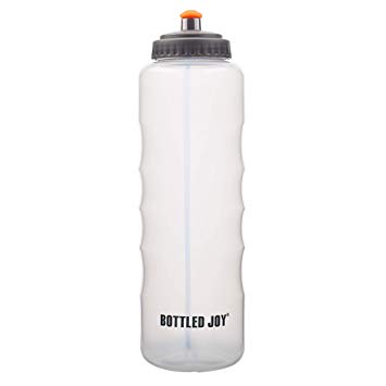 BOTTLED JOY Sports Squeeze Water Bottle - One-Hand Hold Flexible Nozzle Large Capacity Bike Bottle - 100% BPA-Free Bike Water Bottles for Sports Cycling Outdoor Hiking Camping 1500ml 52oz