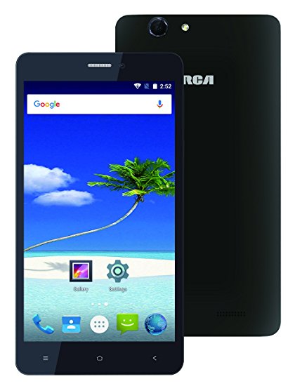 RCA 6" Unlocked 4G LTE, Quad Core, Quad Band, Dual Sim, Android World Smartphone, Black