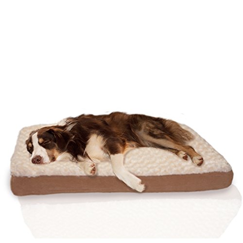 FurHaven NAP Pet Bed Egg-Crate Orthopedic Pet Mattress Deluxe Dog or Cat Bed, Water-resistant base