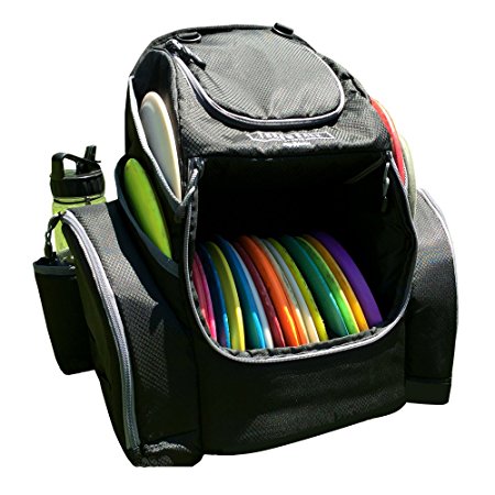 The Throwback Pack 2.0 - Disc Golf Backpack With Dual Coolers - Holds 20 - 25 Discs