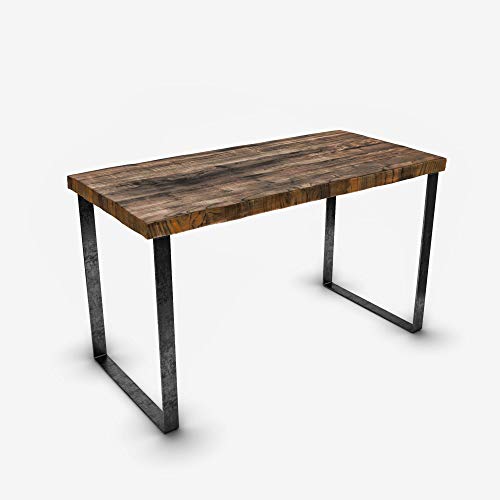 UMBUZÖ Solid Reclaimed Wood & Metal Desk