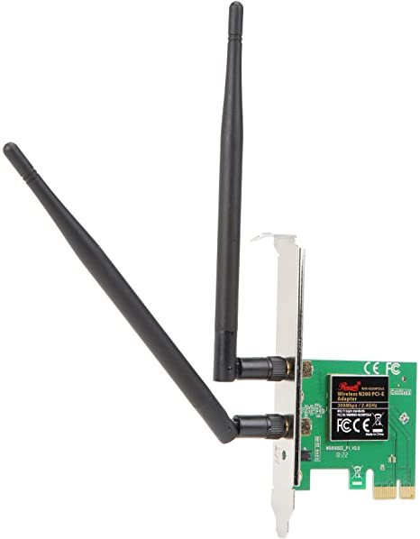 Rosewill 802.11N, N300 PCI Express Wireless Adapter/Wi-Fi Adapter/Network Card (RNX-N250PCe)