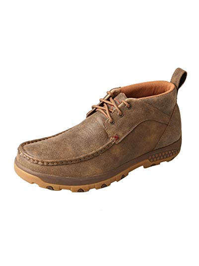 Twisted X Men's CellStretch Driving Mocs Casual Lace-Up Chukka Boots - Bomber