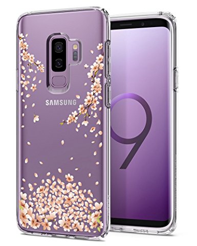 Spigen Liquid Crystal Galaxy S9 Plus Case with Light but Durable Flexible Clear TPU Protection for Samsung Galaxy S9 Plus (2018) - Blossom Crystal Clear