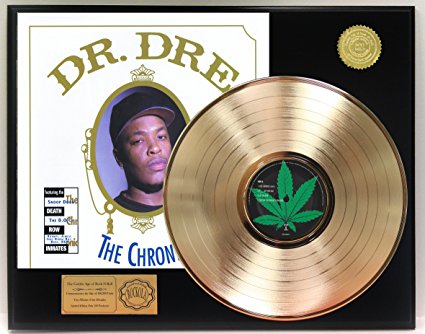 Dr. Dre Gold Clad LP Record LTD Edition Display