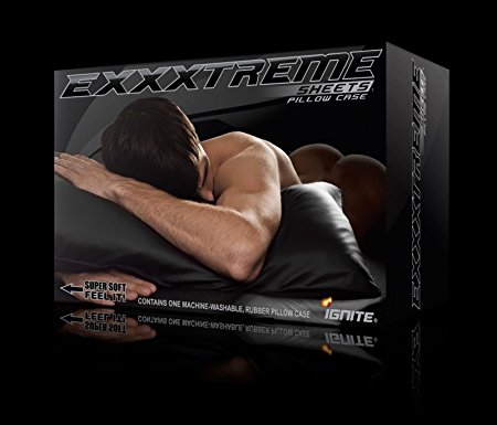 (Ship from USA) EXXXTREME SHEETS VERSATILE WATERPROOF RUBBER PILLOW CASE STANDARD KING SIZE .PACKNO-FWEGB41S-1GH9105