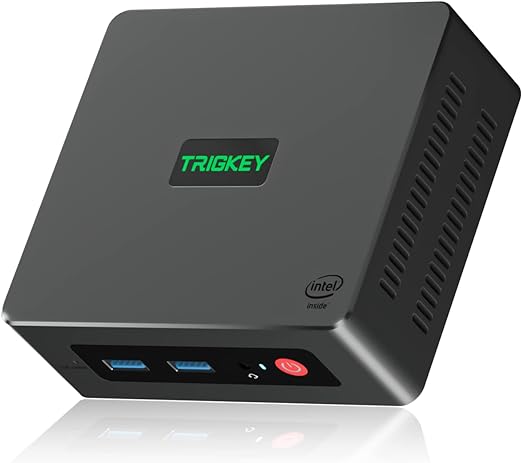 TRIGKEY Mini PC 12th Generation Intel Alder Lake-N N95 Processor,up to 3.4GHz(4C/4T) Micro PC,Mini Computer with 16G DDR4 RAM/500GB M.2 2280 SSD,Supports 4K@60Hz/Dual HDMI/WiFi5/BT4.0/W11