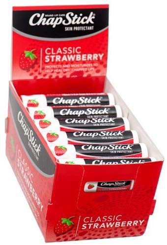 Chapstick Classic Strawberry 0.15oz - Pack of 24 - Skin protectant moisturizer