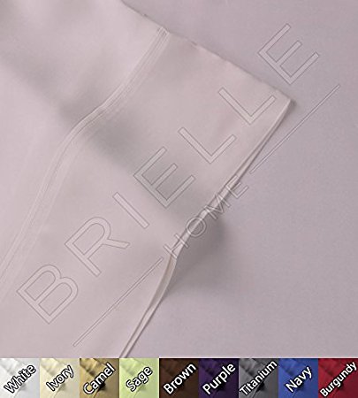 Brielle Bamboo Sheet Set, 100% Rayon from Bamboo, Queen, Light Lilac