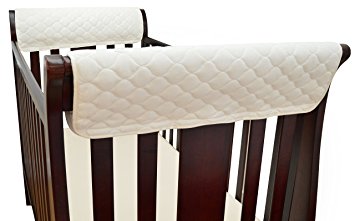 TL Care Organic Cotton Side Crib Rail Covers (Twin Pack)