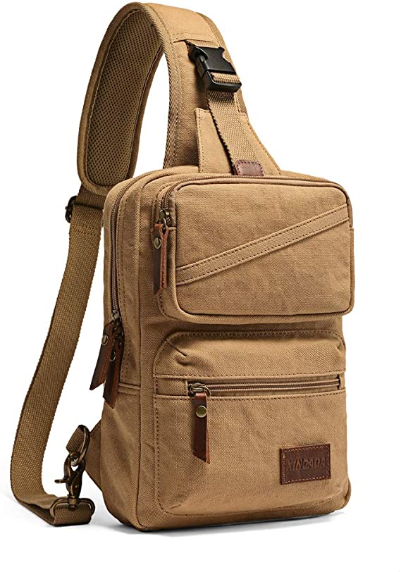 XINCADA Sling Bag Man Purse Crossbody Bags Small Shoulder Backpack Travel Bag Chest Pack Messenger Bag for Men and Women