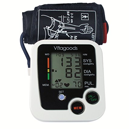 Vitagoods Blood Pressure Monitor White, Black