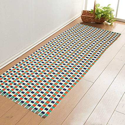Younique Cotton Handloom Floor Mat Runner (72 Inches X 24 Inches)