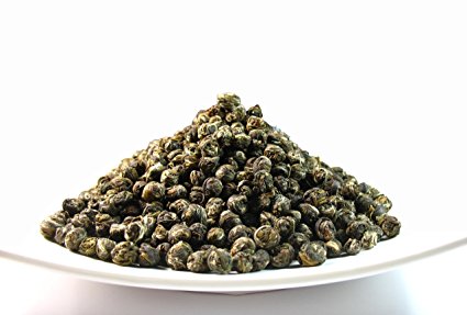 Pearl Jasmine Tea, Delicately-processed tea that is made from tender buds and tea leaves 1 LB