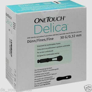 OneTouch Delica Lancets, Fine 30 Gauge - 100 ct, Pack of 4