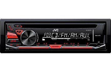 JVC KD-R370 Single DIN In-Dash CD/AM/FM/ Receiver with Detachable Faceplate