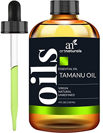 ArtNaturals Pure Extra-Virgin Tamanu Oil – 4 fl Oz – for Skin and Hair – Acne, Scars, Stretch Marks and Eczema - Relief for Dry Skin and Blisters