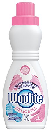 Woolite Delicates Hypoallergenic Liquid Laundry Detergent, 16 fl oz Bottle, Hand & Machine Wash (Pack of 7)