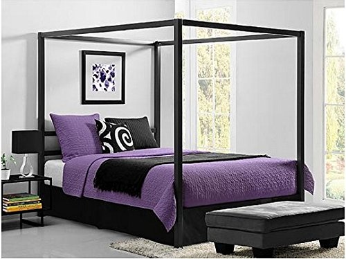 Bakersfield European-Style Metal Canopy Bed (Queen)