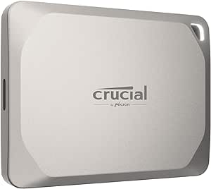 Crucial X9 Pro für Mac 1TB Externe SSD Festplatte, bis zu 1050MB/s Lesen/Schreiben, Mac ready, Wasser- und Staubgeschützt (IP55), USB-C 3.2 Portable Solid State Drive - CT1000X9PROMACSSD9B02