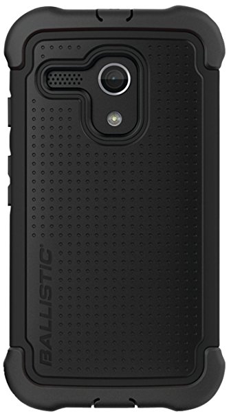 Ballistic Moto G By Motorola Tough Jacket Maxx Case with Holster - Retail Packaging - Black