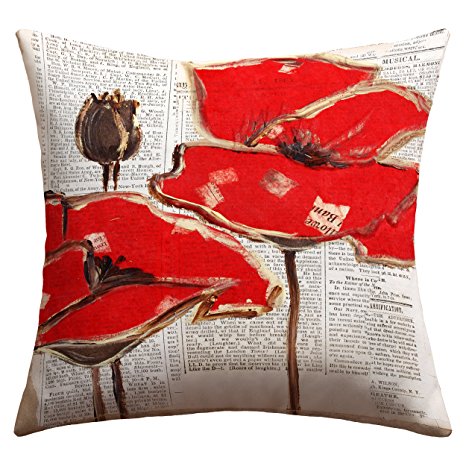 DENY Designs Irena Orlov Red Perfection Outdoor Throw Pillow, 26 x 26