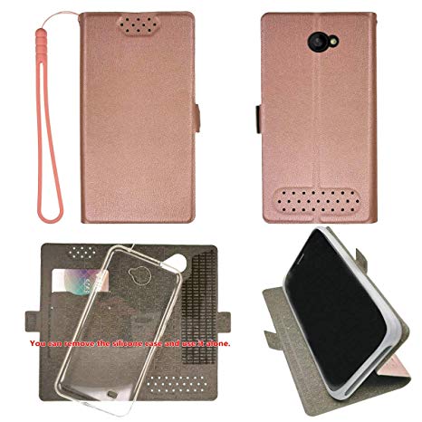 Case for Unimax Umx U683CL Assurance Wireless 5" Case TPU Soft   Flip Cover Stand Shell Pink