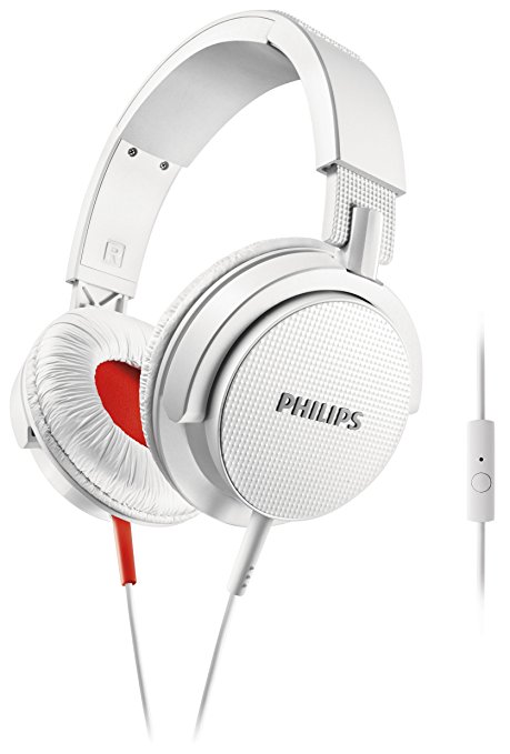 Philips SHL3105WT DJ On-Ear Headphones Universal Headset Function Foldable - White