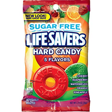 Life Savers 5 Flavors Sugarfree Hard Candy Bag, 2.75 ounce