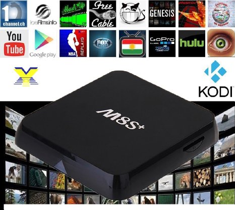 [2016 NEW] Tv Box M8S  XingYa-Tech android tv box support 4k function with Newest CPU Amlogic S905 Quad Core 1GB/8GB YouTube Netflix KODI fully Loaded