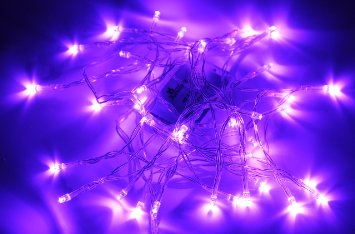 Karlling Battery Operated Purple 40 LED Fairy Light String Wedding Party Xmas Party Decorations