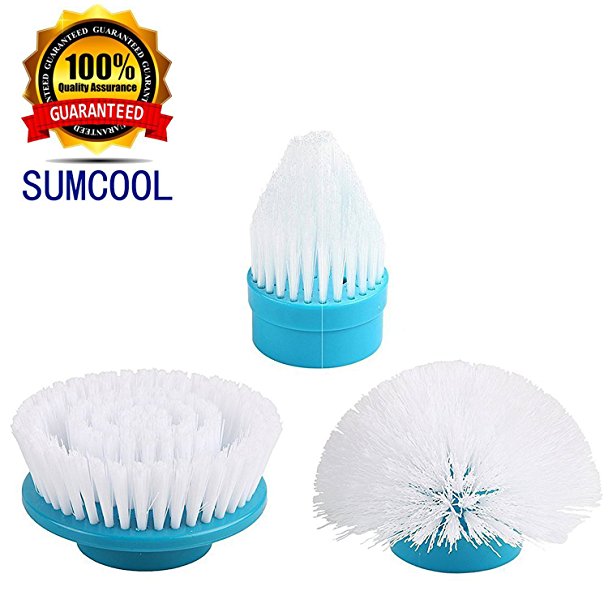 Sumcool Spin Scrubber Replacement Brush Heads (3-pack)