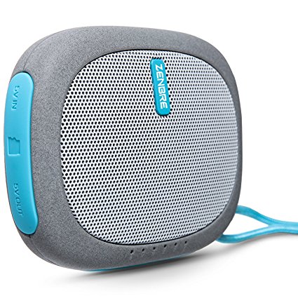 Bluetooth Speakers, ZENBRE D3 mini Wireless Speaker with 20 Hours Play Time, Power Bank and Support TFcard (Blue)