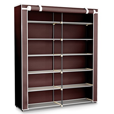 36 Pairs Shoe Rack Organizer Storage Bench - Organize Your Closet Cabinet or Entryway - Easy to Assemble - No Tools Required