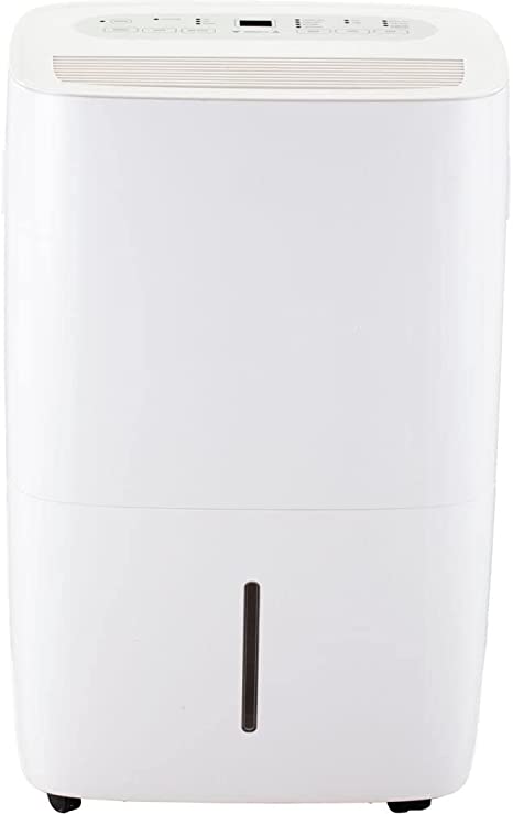 JHS Dehumidifier 50 Pint | LED Display | 24H Timer | Child Lock | Auto Shut-Off | Wheels | Bathrooms, Basements, Bedrooms, and Rooms up to 4,500 Sq. Ft | D026B-50PT