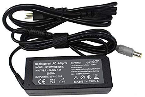 Easy&Fine 20V 3.25A 65W AC Adapter Laptop Charger for Lenovo Thinkpad T400 T430U T520 T530 T60 T61 E535 SL510 X120e X130e X131e X200 X201 X220 X230t X300 X60 X61 S230u Power Cord