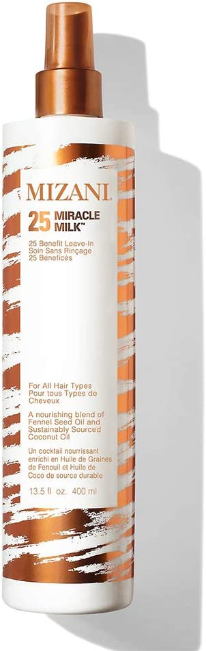 MIZANI 25 Miracle Milk Leave-In Conditioner for Frizzy & Curly Hair, 13.5 Fl Oz