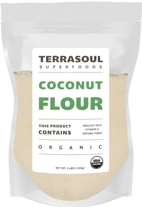 Terrasoul Superfoods Organic Coconut Flour, 3 Pounds