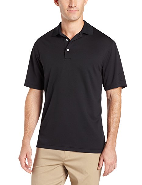 PGA TOUR Men's Golf Air Flux Short-Sleeve Solid Polo Shirt