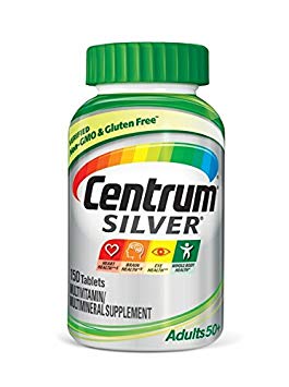 Centrum Silver Adult (150 Count) Multivitamin/Multimineral Supplement Tablet, Vitamin D3, Age 50
