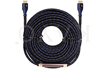 HDMI Cable 100 FT,KAYO High Speed HDMI1.4/2.0 Super HD 4K 2160p Cable(100ft/30Metres) w/Signal Booster Bonus CABLE TIE USB Charger,Supports-4K HD 2160p/1080p,3D,Ethernet & Audio Return,PS3/PS4,Xbox360