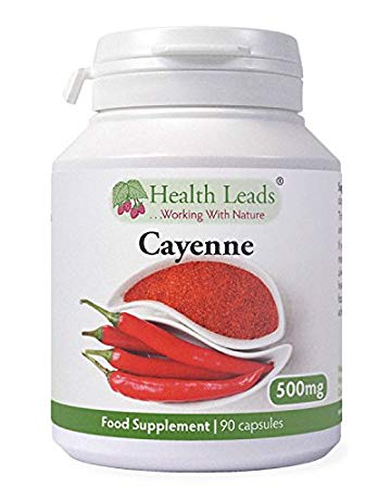 Cayenne Pepper 500mg x 90 capsules (100% Additive Free Supplement)