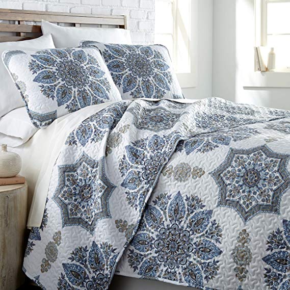 Southshore Fine Living, Inc. The Infinity Collection Quilt 3 Piece Set, King/California King, Blue