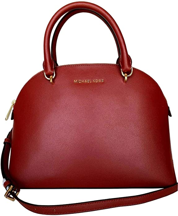 Michael Kors Large Emmy Women's Leather Shoulder Dome Satchel Bag