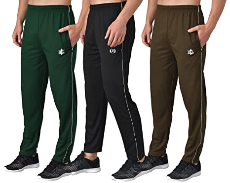 eKools® Plain Trackpants for Men | Plain Trackpants | Basic Trackpants | Regular Trackpants | Casual Trackpants | 100% Cotton | Men's Trackpants (Combo of 3)