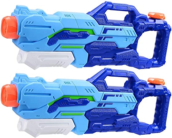 Water Pistols Water Guns for Kids, 2 Pack 1500CC Super Squirt Guns Water Soaker Blaster Toys Gifts for Boys Girls Children Summer Swimming Pool Beach Sand Outdoor Water Fighting Play